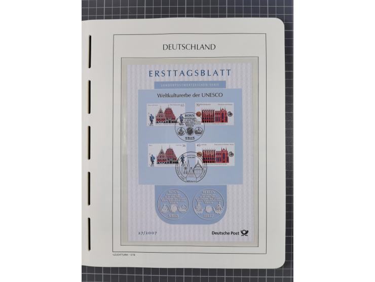 1949/2024, umfangreiche postfrische und zusätzlich teils gestempelte Sammlung in über 100 Vordruckalben und hunderten losen B