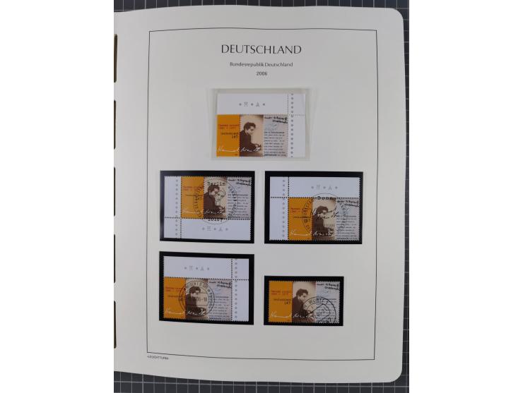 1949/2024, umfangreiche postfrische und zusätzlich teils gestempelte Sammlung in über 100 Vordruckalben und hunderten losen B