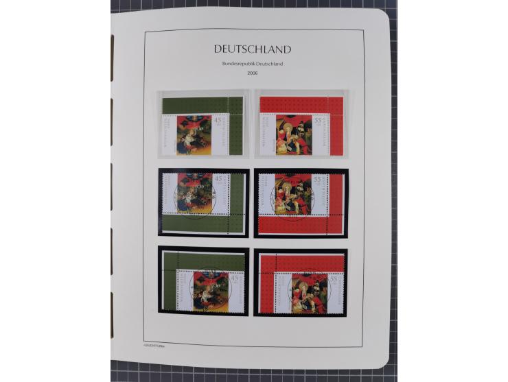 1949/2024, umfangreiche postfrische und zusätzlich teils gestempelte Sammlung in über 100 Vordruckalben und hunderten losen B