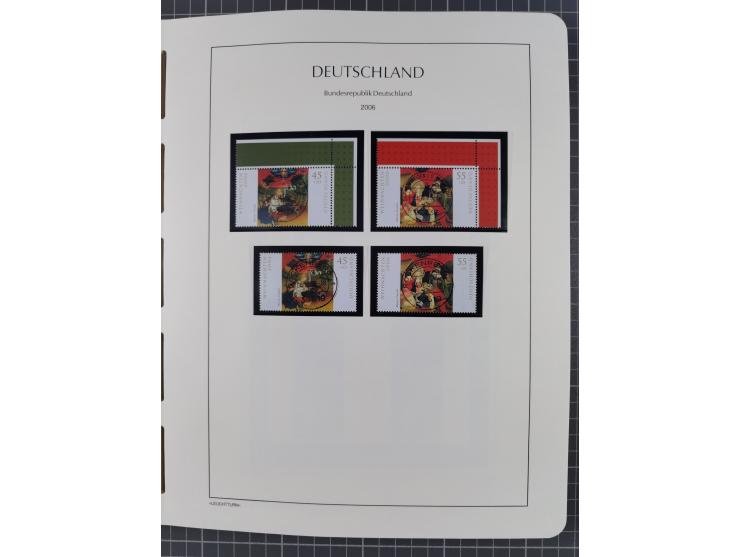 1949/2024, umfangreiche postfrische und zusätzlich teils gestempelte Sammlung in über 100 Vordruckalben und hunderten losen B