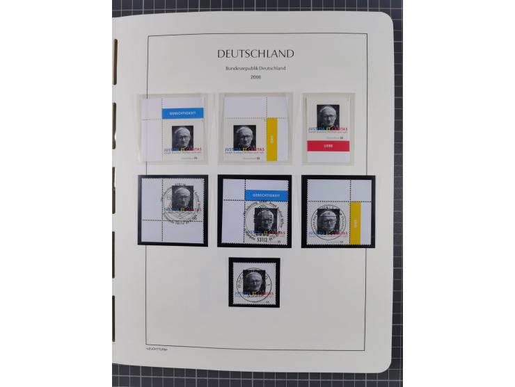 1949/2024, umfangreiche postfrische und zusätzlich teils gestempelte Sammlung in über 100 Vordruckalben und hunderten losen B