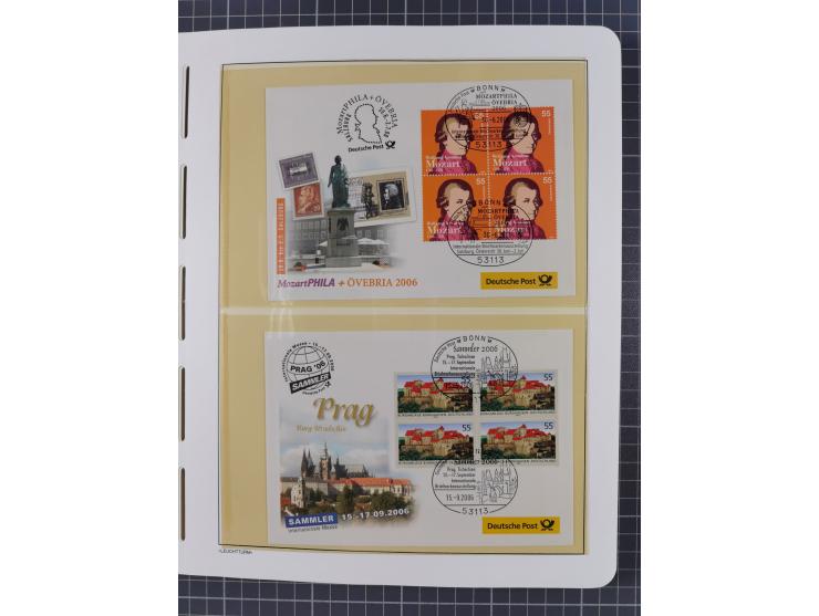 1949/2024, umfangreiche postfrische und zusätzlich teils gestempelte Sammlung in über 100 Vordruckalben und hunderten losen B