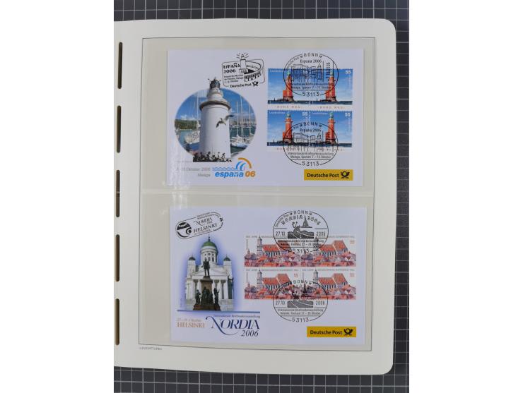 1949/2024, umfangreiche postfrische und zusätzlich teils gestempelte Sammlung in über 100 Vordruckalben und hunderten losen B