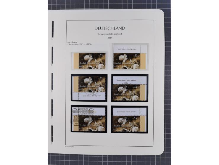 1949/2024, umfangreiche postfrische und zusätzlich teils gestempelte Sammlung in über 100 Vordruckalben und hunderten losen B