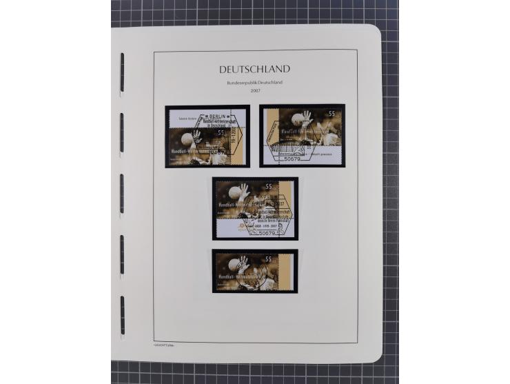 1949/2024, umfangreiche postfrische und zusätzlich teils gestempelte Sammlung in über 100 Vordruckalben und hunderten losen B