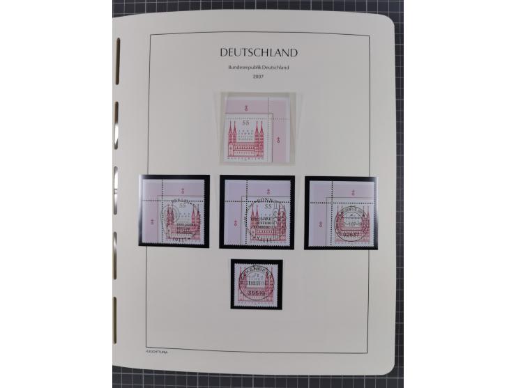 1949/2024, umfangreiche postfrische und zusätzlich teils gestempelte Sammlung in über 100 Vordruckalben und hunderten losen B