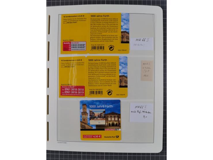 1949/2024, umfangreiche postfrische und zusätzlich teils gestempelte Sammlung in über 100 Vordruckalben und hunderten losen B