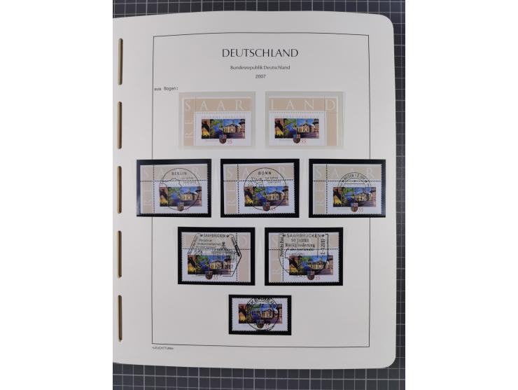 1949/2024, umfangreiche postfrische und zusätzlich teils gestempelte Sammlung in über 100 Vordruckalben und hunderten losen B