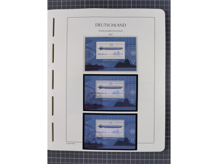 1949/2024, umfangreiche postfrische und zusätzlich teils gestempelte Sammlung in über 100 Vordruckalben und hunderten losen B