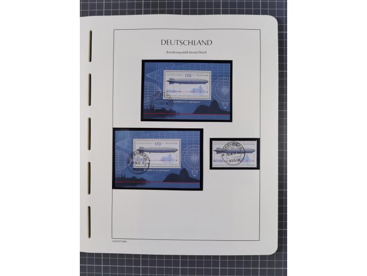 1949/2024, umfangreiche postfrische und zusätzlich teils gestempelte Sammlung in über 100 Vordruckalben und hunderten losen B