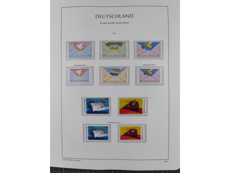 1949/2024, umfangreiche postfrische und zusätzlich teils gestempelte Sammlung in über 100 Vordruckalben und hunderten losen B