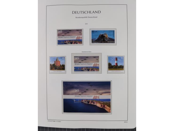 1949/2024, umfangreiche postfrische und zusätzlich teils gestempelte Sammlung in über 100 Vordruckalben und hunderten losen B