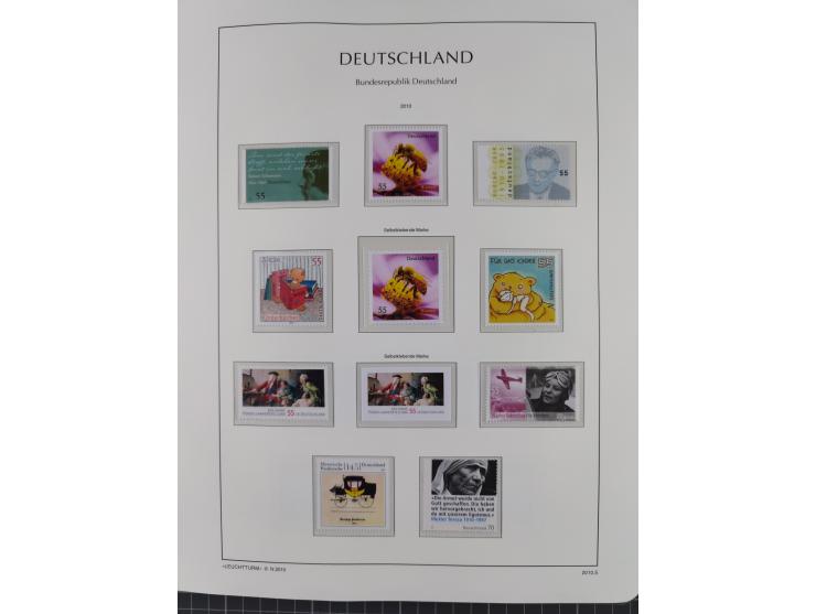 1949/2024, umfangreiche postfrische und zusätzlich teils gestempelte Sammlung in über 100 Vordruckalben und hunderten losen B