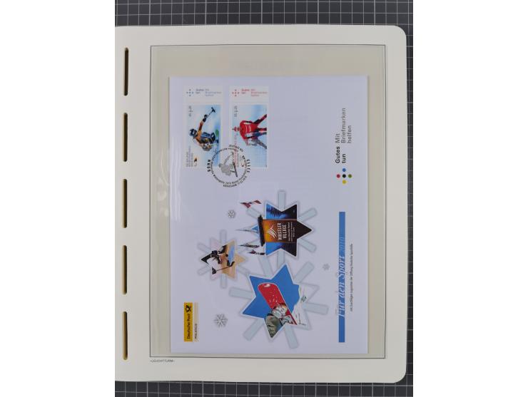 1949/2024, umfangreiche postfrische und zusätzlich teils gestempelte Sammlung in über 100 Vordruckalben und hunderten losen B