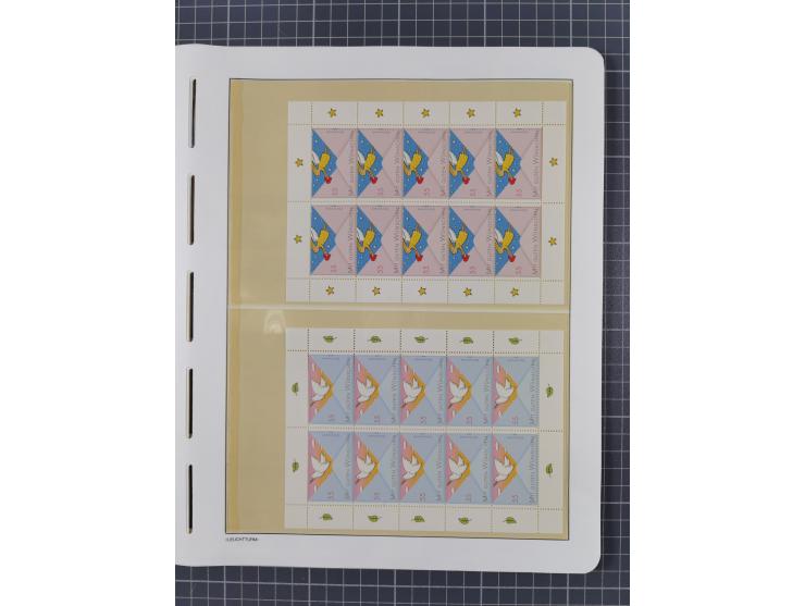 1949/2024, umfangreiche postfrische und zusätzlich teils gestempelte Sammlung in über 100 Vordruckalben und hunderten losen B