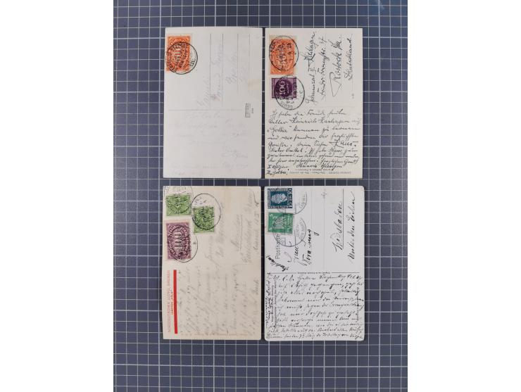 1921/28, Partie mit 16 Briefen und Karten mit diversen Schiffspost-Stempeln, dabei elf Belege aus der Inflationszeit mit u.a.