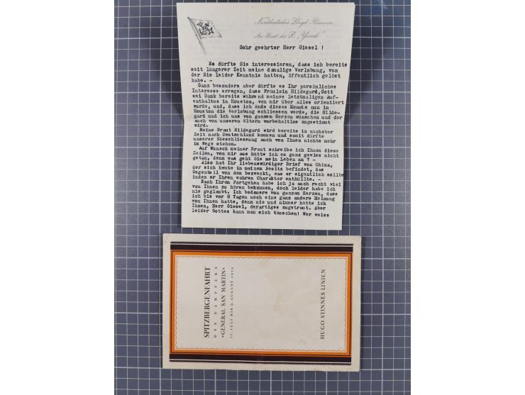 1921/28, Partie mit 16 Briefen und Karten mit diversen Schiffspost-Stempeln, dabei elf Belege aus der Inflationszeit mit u.a.