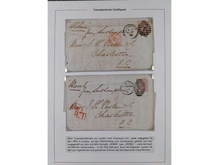 1824/82, ca. 40 Briefe, Karten und Ganzsachen ab Vorphila mit interessanten Stempeln, &nbsp;frankierte Belege mit Destination