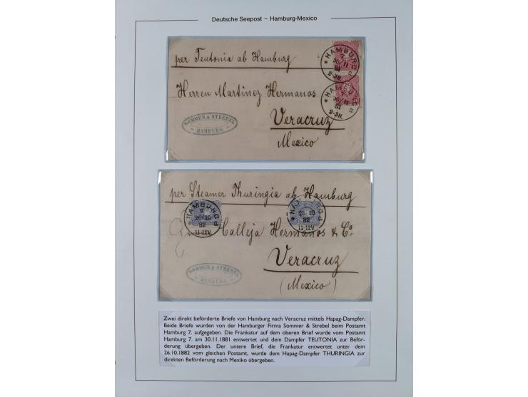 1824/82, ca. 40 Briefe, Karten und Ganzsachen ab Vorphila mit interessanten Stempeln, &nbsp;frankierte Belege mit Destination