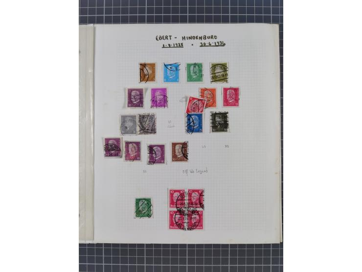 1872/1945, ungebrauchte/postfrische und gestempelte Sammlung, dabei u.a. Mi.-Nr. Bl. 1 postfrisch (Unterrand etwas geknickt) 