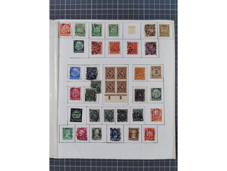 1872/1945, ungebrauchte/postfrische und gestempelte Sammlung, dabei u.a. Mi.-Nr. Bl. 1 postfrisch (Unterrand etwas geknickt) 