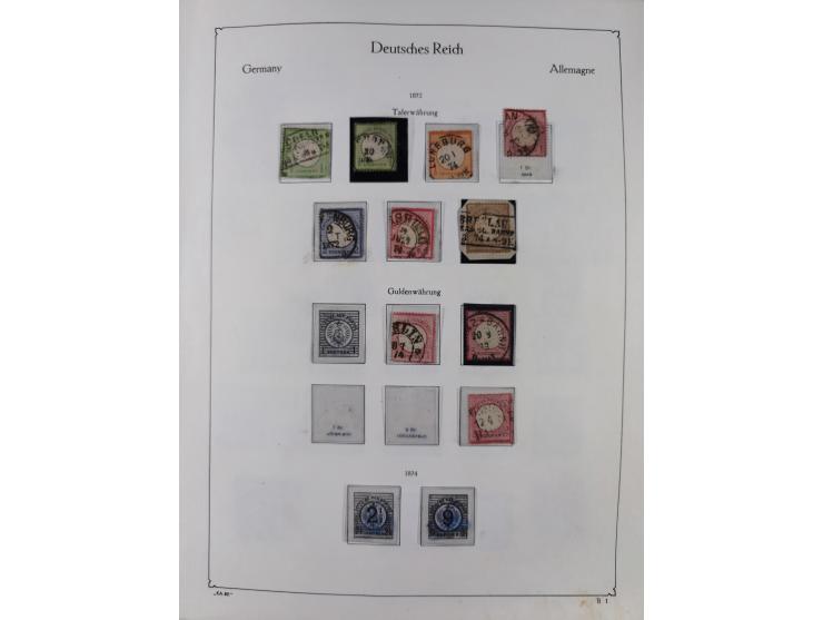 1872/1945, ungebrauchte/postfrische und gestempelte Sammlung, dabei u.a. Mi.-Nr. Bl. 1 postfrisch (Unterrand etwas geknickt) 