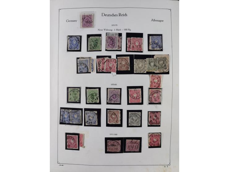 1872/1945, ungebrauchte/postfrische und gestempelte Sammlung, dabei u.a. Mi.-Nr. Bl. 1 postfrisch (Unterrand etwas geknickt) 