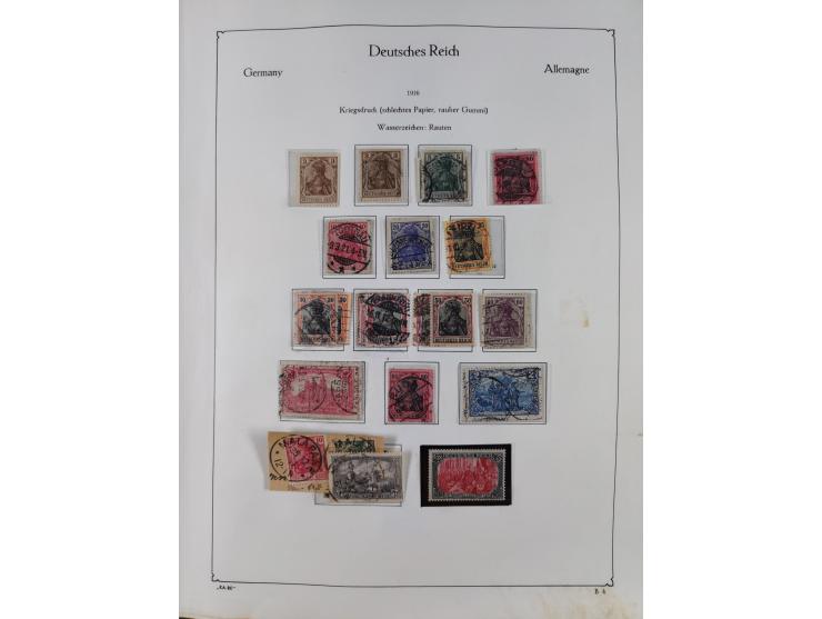 1872/1945, ungebrauchte/postfrische und gestempelte Sammlung, dabei u.a. Mi.-Nr. Bl. 1 postfrisch (Unterrand etwas geknickt) 