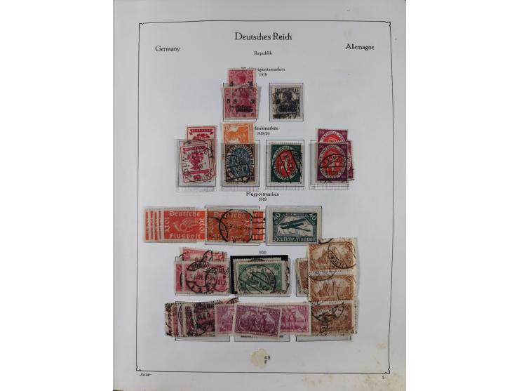 1872/1945, ungebrauchte/postfrische und gestempelte Sammlung, dabei u.a. Mi.-Nr. Bl. 1 postfrisch (Unterrand etwas geknickt) 