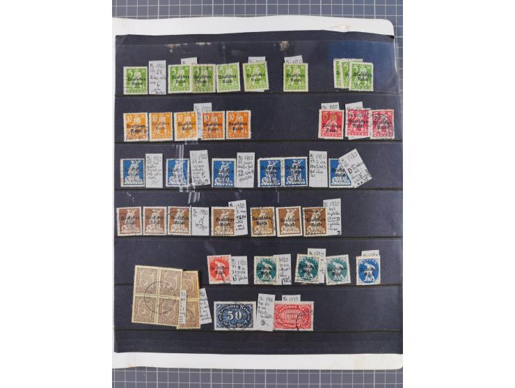 1872/1945, ungebrauchte/postfrische und gestempelte Sammlung, dabei u.a. Mi.-Nr. Bl. 1 postfrisch (Unterrand etwas geknickt) 