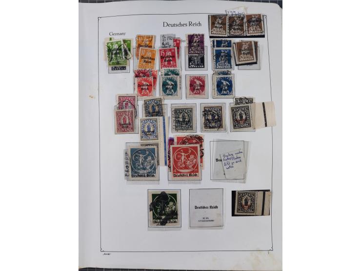 1872/1945, ungebrauchte/postfrische und gestempelte Sammlung, dabei u.a. Mi.-Nr. Bl. 1 postfrisch (Unterrand etwas geknickt) 