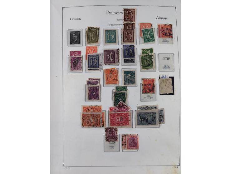 1872/1945, ungebrauchte/postfrische und gestempelte Sammlung, dabei u.a. Mi.-Nr. Bl. 1 postfrisch (Unterrand etwas geknickt) 