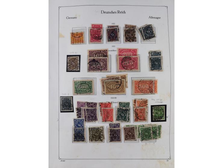 1872/1945, ungebrauchte/postfrische und gestempelte Sammlung, dabei u.a. Mi.-Nr. Bl. 1 postfrisch (Unterrand etwas geknickt) 