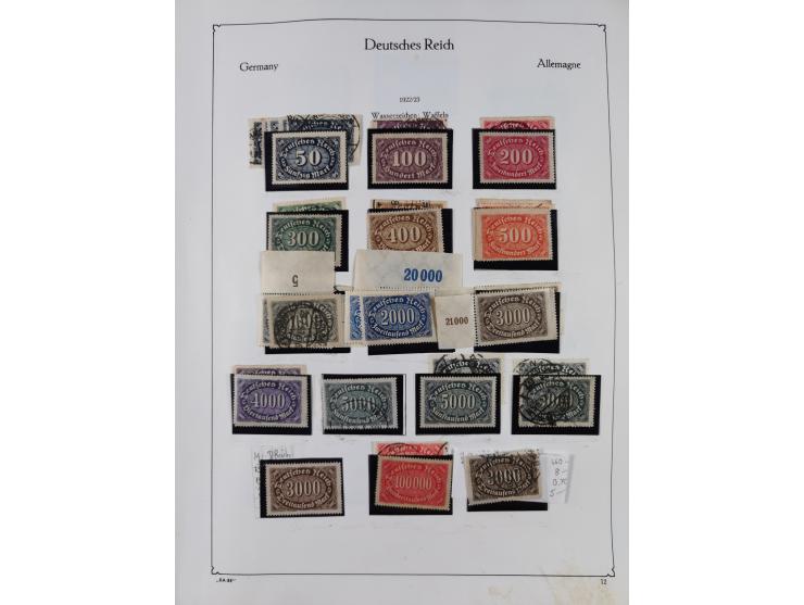 1872/1945, ungebrauchte/postfrische und gestempelte Sammlung, dabei u.a. Mi.-Nr. Bl. 1 postfrisch (Unterrand etwas geknickt) 