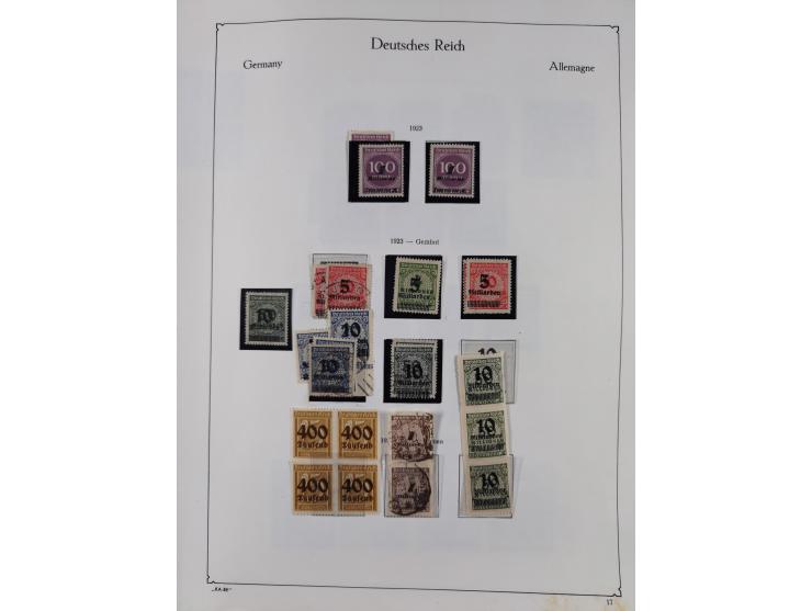 1872/1945, ungebrauchte/postfrische und gestempelte Sammlung, dabei u.a. Mi.-Nr. Bl. 1 postfrisch (Unterrand etwas geknickt) 