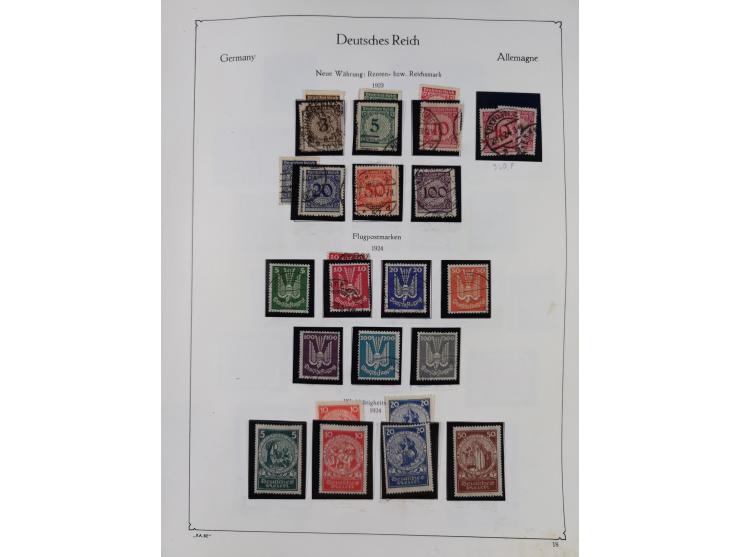 1872/1945, ungebrauchte/postfrische und gestempelte Sammlung, dabei u.a. Mi.-Nr. Bl. 1 postfrisch (Unterrand etwas geknickt) 