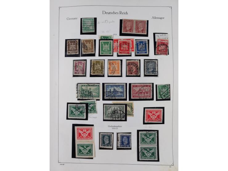 1872/1945, ungebrauchte/postfrische und gestempelte Sammlung, dabei u.a. Mi.-Nr. Bl. 1 postfrisch (Unterrand etwas geknickt) 