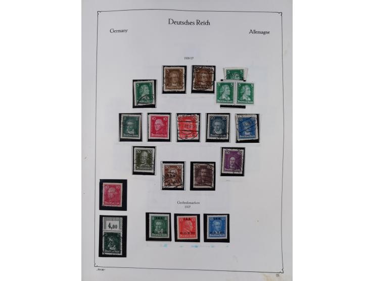 1872/1945, ungebrauchte/postfrische und gestempelte Sammlung, dabei u.a. Mi.-Nr. Bl. 1 postfrisch (Unterrand etwas geknickt) 