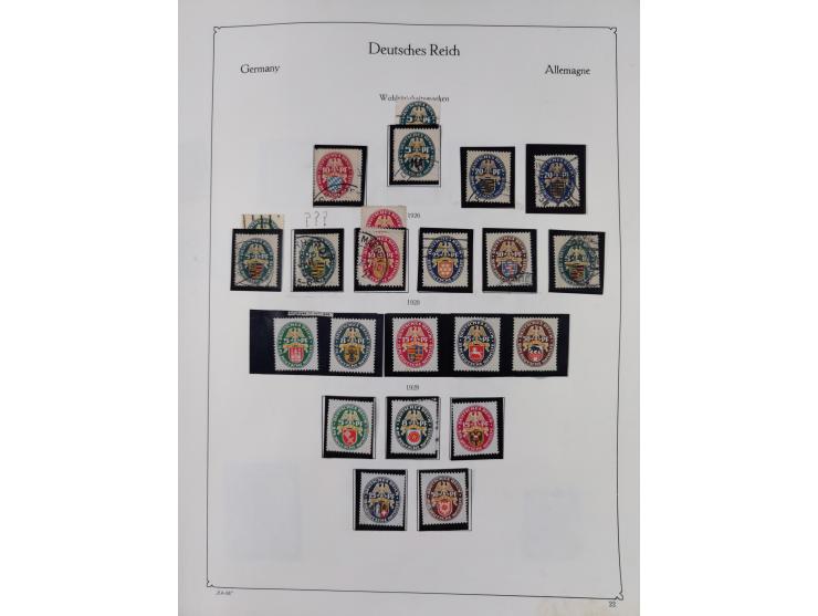 1872/1945, ungebrauchte/postfrische und gestempelte Sammlung, dabei u.a. Mi.-Nr. Bl. 1 postfrisch (Unterrand etwas geknickt) 