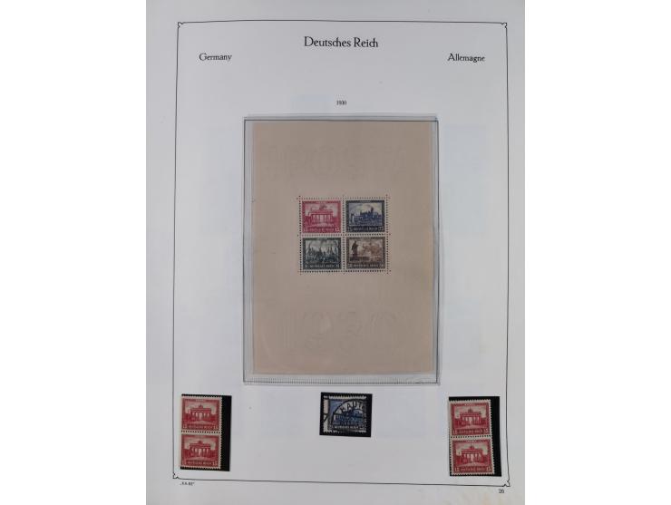 1872/1945, ungebrauchte/postfrische und gestempelte Sammlung, dabei u.a. Mi.-Nr. Bl. 1 postfrisch (Unterrand etwas geknickt) 