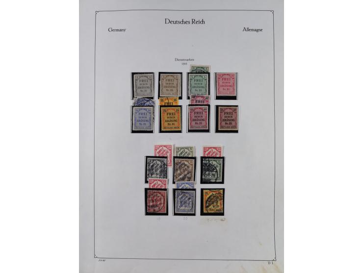 1872/1945, ungebrauchte/postfrische und gestempelte Sammlung, dabei u.a. Mi.-Nr. Bl. 1 postfrisch (Unterrand etwas geknickt) 