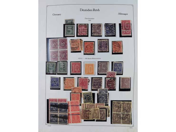 1872/1945, ungebrauchte/postfrische und gestempelte Sammlung, dabei u.a. Mi.-Nr. Bl. 1 postfrisch (Unterrand etwas geknickt) 