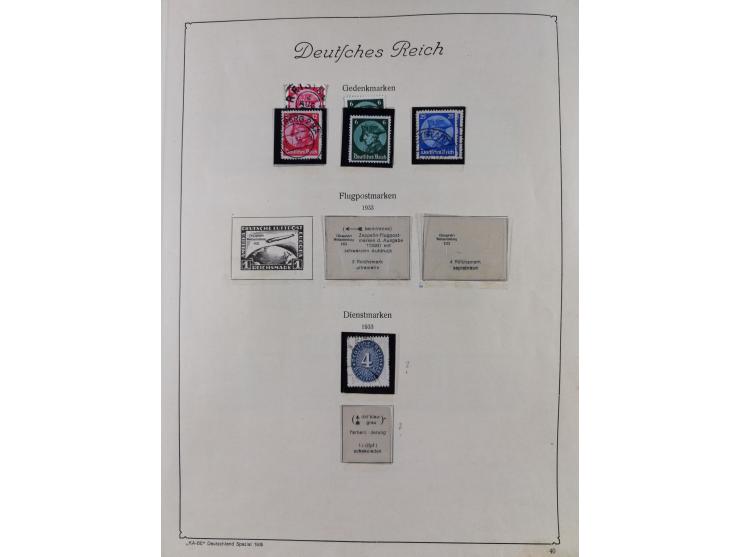 1872/1945, ungebrauchte/postfrische und gestempelte Sammlung, dabei u.a. Mi.-Nr. Bl. 1 postfrisch (Unterrand etwas geknickt) 