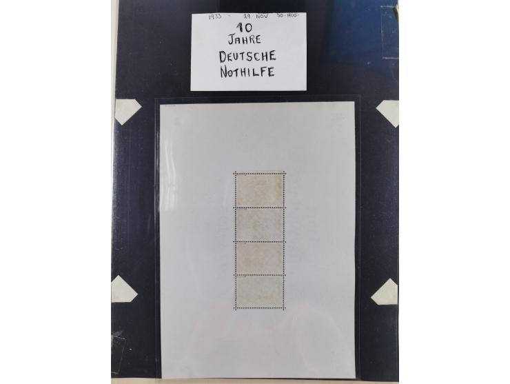 1872/1945, ungebrauchte/postfrische und gestempelte Sammlung, dabei u.a. Mi.-Nr. Bl. 1 postfrisch (Unterrand etwas geknickt) 