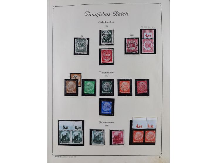 1872/1945, ungebrauchte/postfrische und gestempelte Sammlung, dabei u.a. Mi.-Nr. Bl. 1 postfrisch (Unterrand etwas geknickt) 