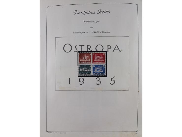 1872/1945, ungebrauchte/postfrische und gestempelte Sammlung, dabei u.a. Mi.-Nr. Bl. 1 postfrisch (Unterrand etwas geknickt) 