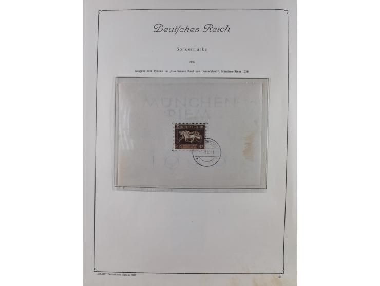 1872/1945, ungebrauchte/postfrische und gestempelte Sammlung, dabei u.a. Mi.-Nr. Bl. 1 postfrisch (Unterrand etwas geknickt) 