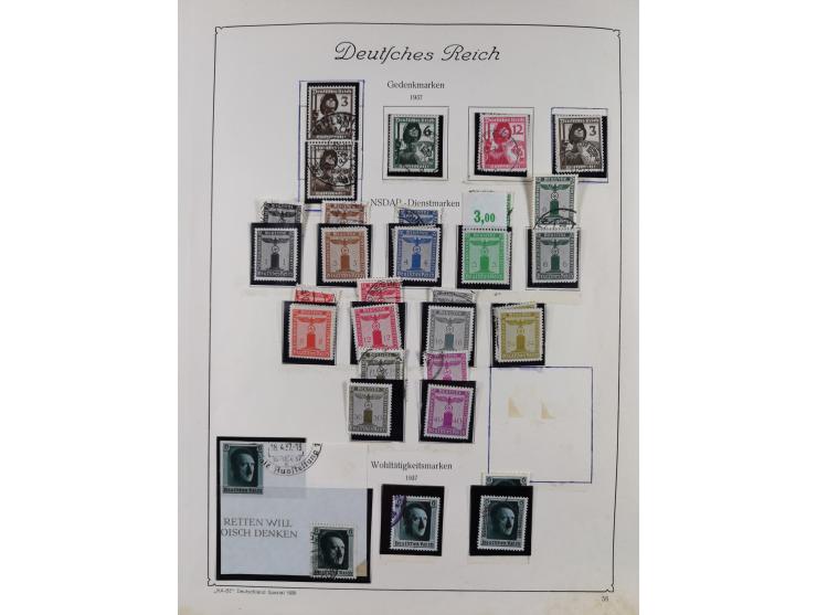 1872/1945, ungebrauchte/postfrische und gestempelte Sammlung, dabei u.a. Mi.-Nr. Bl. 1 postfrisch (Unterrand etwas geknickt) 