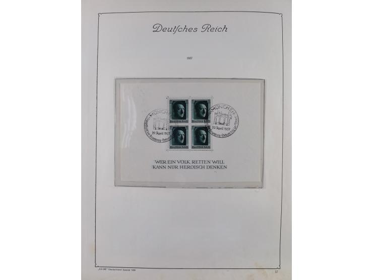 1872/1945, ungebrauchte/postfrische und gestempelte Sammlung, dabei u.a. Mi.-Nr. Bl. 1 postfrisch (Unterrand etwas geknickt) 