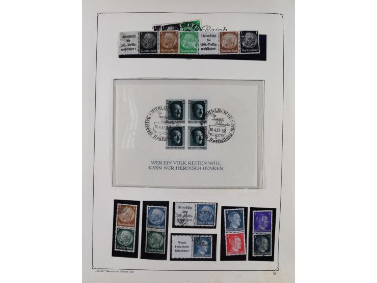 1872/1945, ungebrauchte/postfrische und gestempelte Sammlung, dabei u.a. Mi.-Nr. Bl. 1 postfrisch (Unterrand etwas geknickt) 